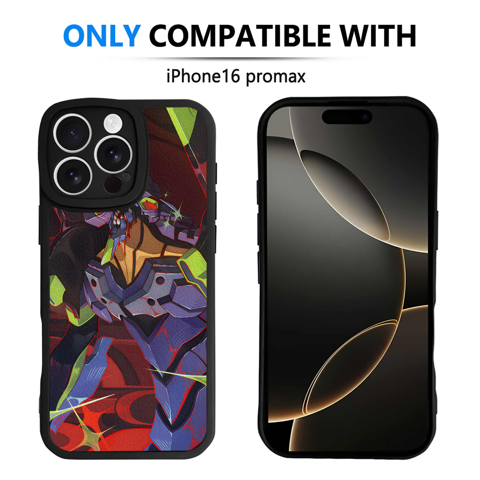 （画像用） EVA 新世紀エヴァンゲリオン 【iPhone 16シリーズ対応】シリコンスマホケース（レザー調） 材質：シリコン